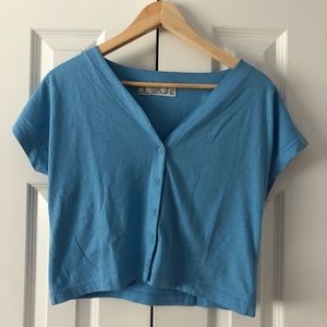 Vintage Button Down Crop